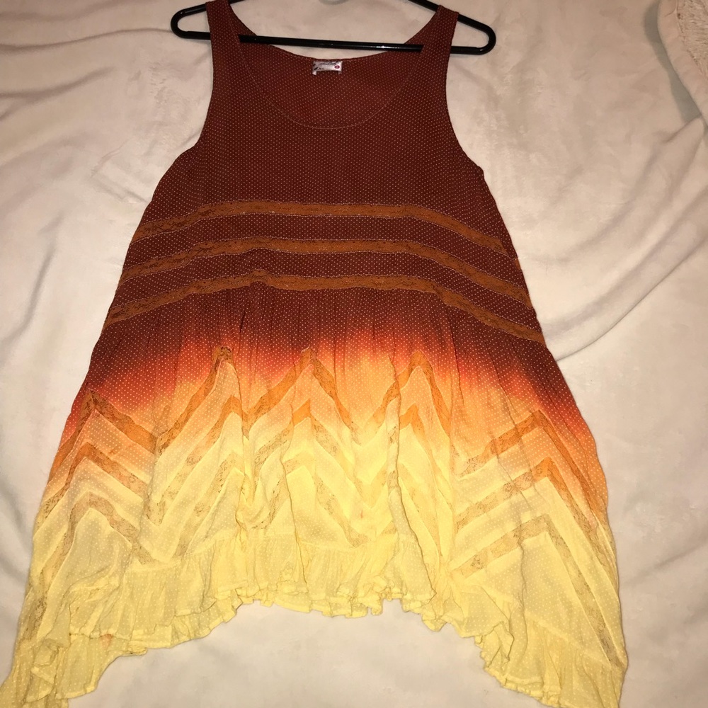 Voile and Lace Trapeze Slip Ombre Ombré Custom Dye